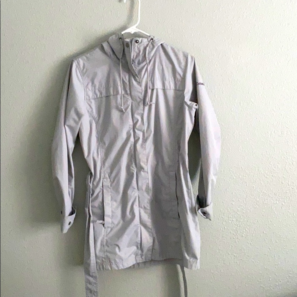 Columbia long rain jacket
